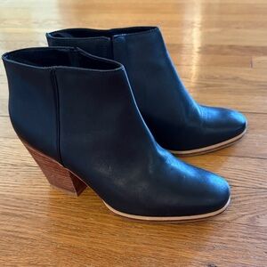Rachel Comey Black Leather Ankle Booties